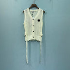 Chanel Vest White in Nitrile Cotton 262287