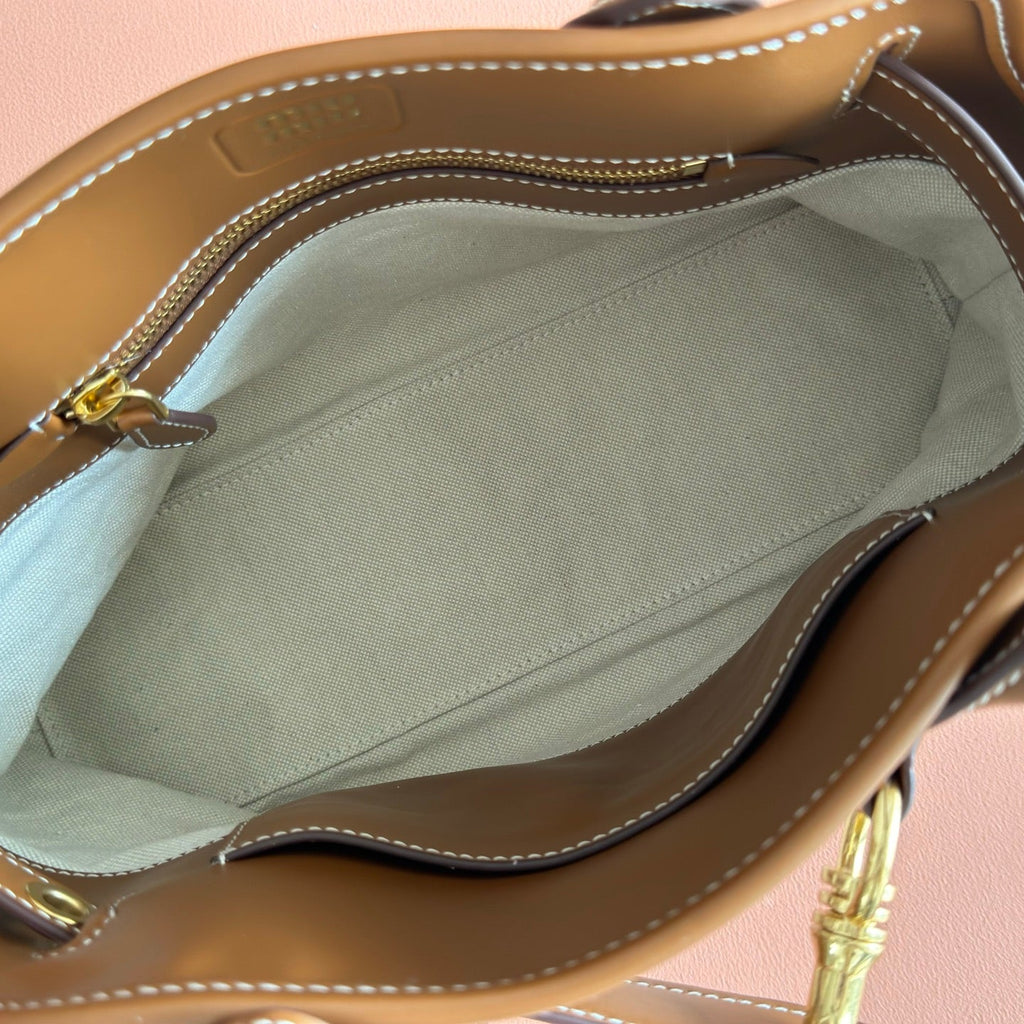 Miu Miu Aventure Handbag 31 Beige in Canvas 285305