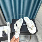 Chanel 26P Flip-Flops White in Woven 712312
