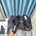 Chanel 26P Flip-Flops Black in Woven 712310