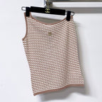 Chanel 26 Vest Light Brown in Wool 278138