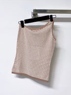 Chanel 26 Vest Light Brown in Wool 278138