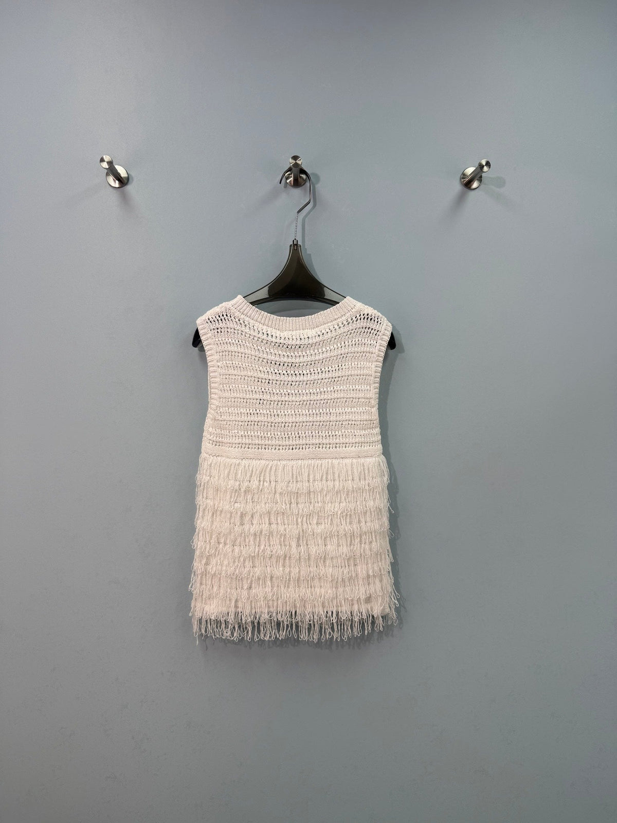 Chanel Vest White in Nitrile Cotton 282527