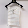 Chanel Vest White in Polyester 273023
