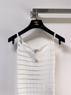 Chanel Vest White in Polyester 273023