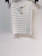 Chanel Vest White in Polyester 273023