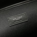 YSL City Backpack 38 Black in Crocodile-patterned Cowhide 285765
