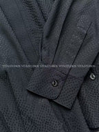 Chanel 26 Jacquard Shirt Black in Silk 298863