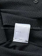 Chanel 26 Jacquard Shirt Black in Silk 298863