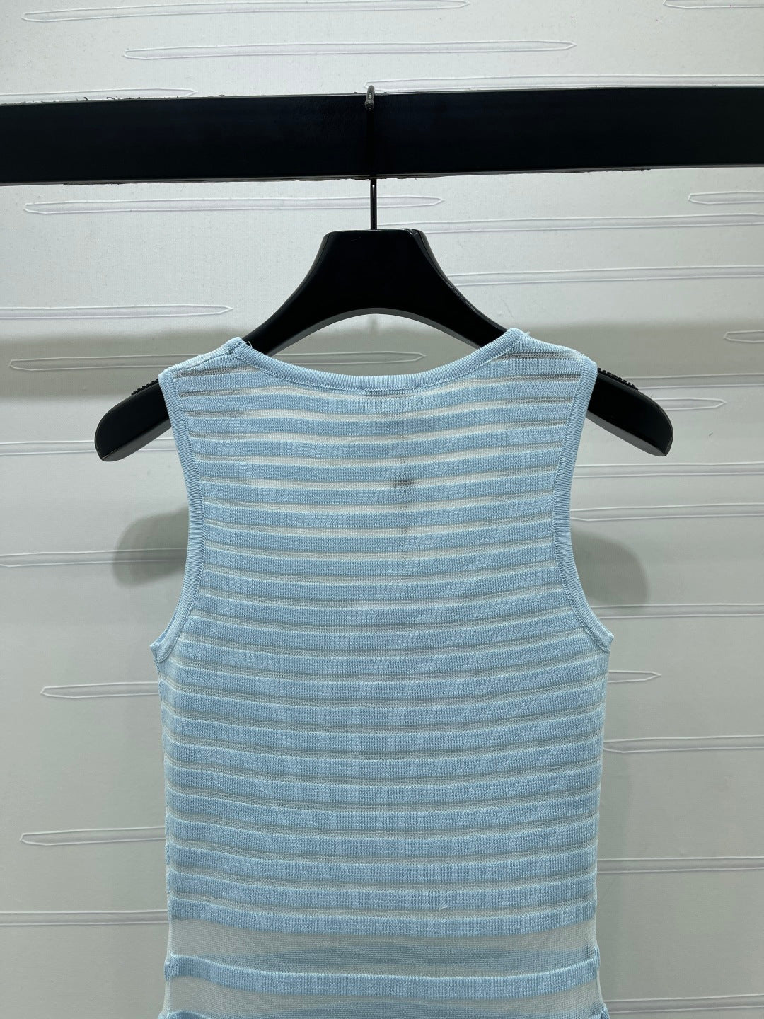 Chanel Vest Dress Blue in Polyester 373117