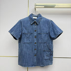 Chanel 26 Shirt Blue in Cotton 367721