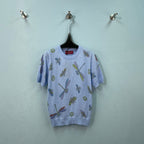 Gucci Short-sleeve Top Blue in Wool 324536
