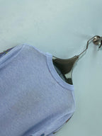 Gucci Short-sleeve Top Blue in Wool 324536