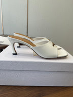 Dior 26 Sandal 70mm White in Cowhide 727964