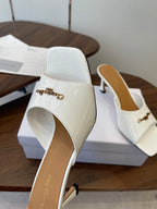 Dior 26 Sandal 70mm White in Cowhide 727964