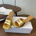 Dior 26 Sandal 70mm Gold in Cowhide 727962
