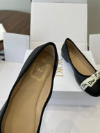 Dior 26 J'Adior Ballet Flat Black in Lambskin 727446