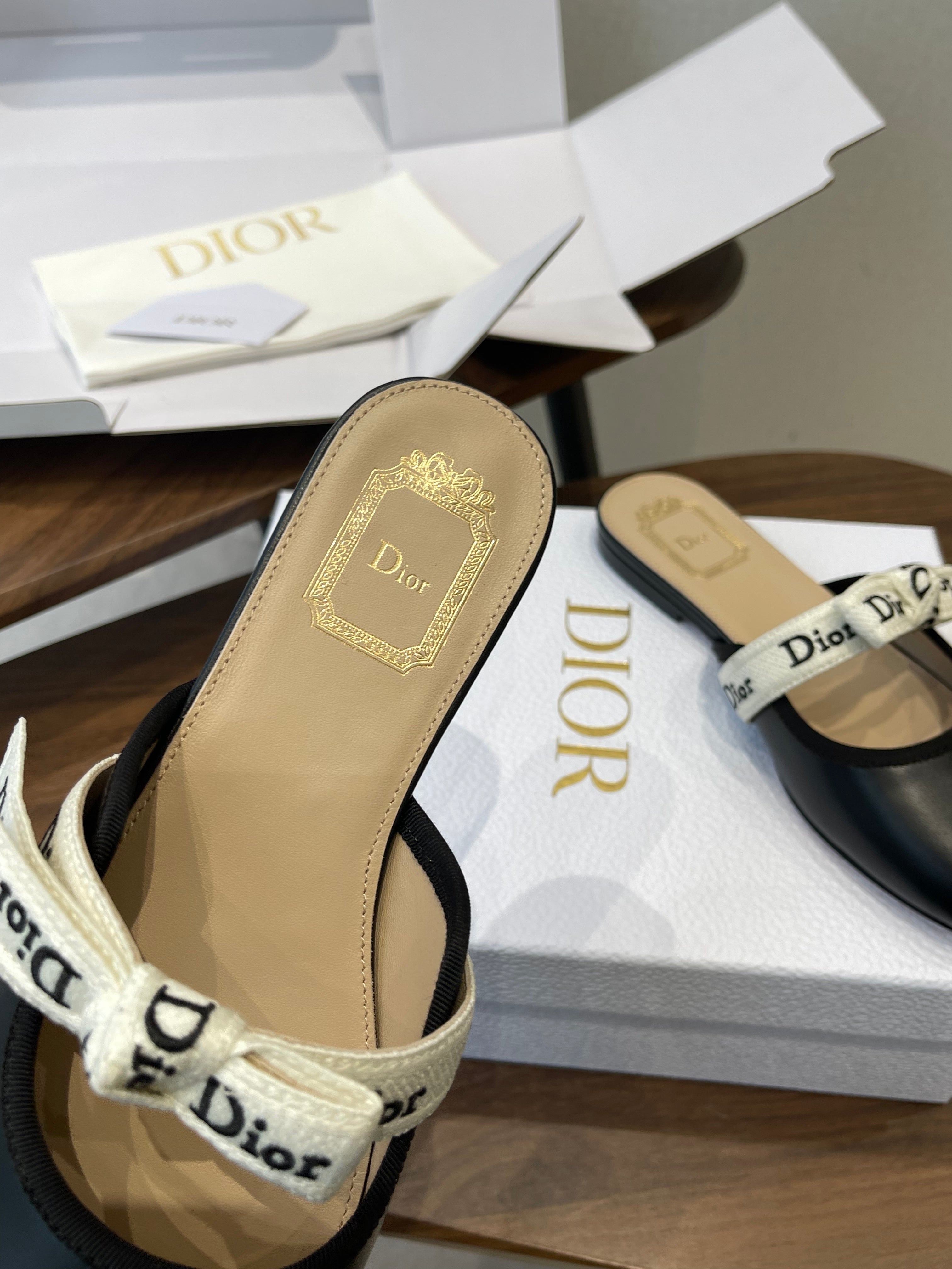 Dior 26 J'Adior Slipper Black in Lambskin 727328