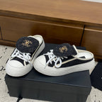 Chanel 26 Mules Casual Black White in Fabric 729327