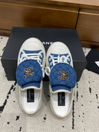 Chanel 26 Mules Casual Blue in Fabric 729326
