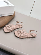 Loewe 26 Sandal Pink in Sheepskin 738808