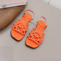 Loewe 26 Sandal Orange in Sheepskin 738807