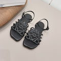 Loewe 26 Sandal Black in Sheepskin 738804