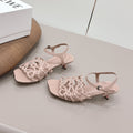Loewe 26 Sandal 50 Pink in Sheepskin 738802