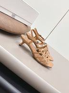 Loewe 26 Sandal 50 Light Camel in Sheepskin 738801