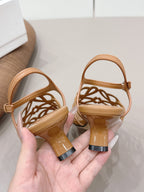 Loewe 26 Sandal 50 Light Camel in Sheepskin 738801