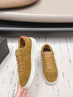 Chanel 26 Round Toe Platform Casual Shoes Camel in Suede 739428