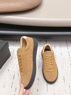 Chanel 26 Round Toe Platform Casual Shoes Light Camel in Suede 739427