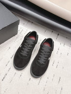 Chanel 26 Round Toe Platform Casual Shoes Black in Suede 739426