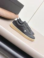 Chanel 26 Round Toe Platform Casual Shoes Black in Cowhide 739424