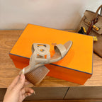 HM  Sandal 60 Beige in Calfskin 743968
