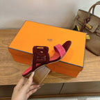 HM  Sandal 60 Burgundy Pink in Suede 743972