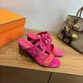 HM  Sandal 60 Pink in Suede 743973