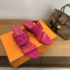 HM  Sandal 60 Pink in Suede 743973