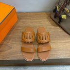 HM  Sandal Brown in Calfskin 743980
