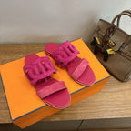 HM  Sandal Pink in Suede 743982