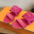 HM  Sandal Pink in Suede 743982