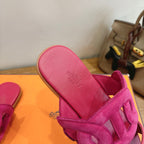 HM  Sandal Pink in Suede 743982
