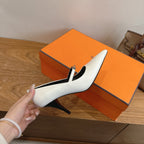 HM 26 Majeste 85 Pump White in Cowhide 744012