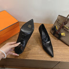 HM 26 Majeste 85 Pump Black in Cowhide 744011