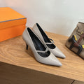 HM 26 Majeste 85 Pump Gray in Cowhide 744009
