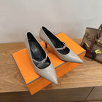 HM 26 Majeste 85 Pump Gray in Cowhide 744009