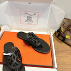 HM Mage Sandal Black in Calfskin 744045