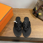 HM Mage Sandal Black in Calfskin 744045