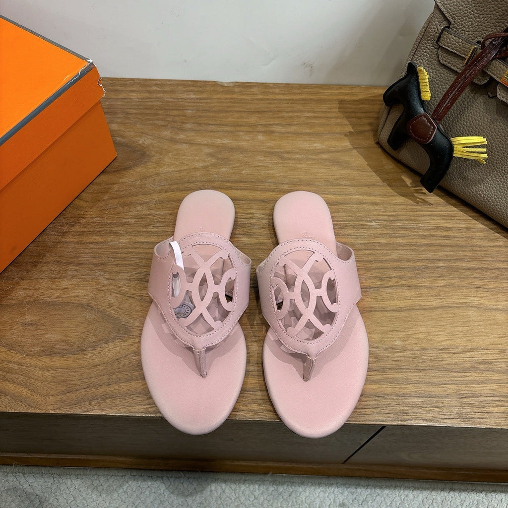 HM Mage Sandal Pink in Calfskin 744046