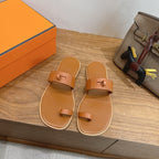 HM  July Sandal Brown in Cowhide 744060